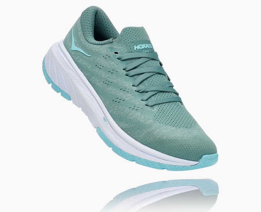 Tenis Corrida Hoka One One Feminino Azuis/Branco - Cavu 3 - 132-OGMBJN